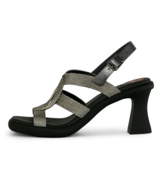 porronet Silver lead sandals -Heel height 9cm
