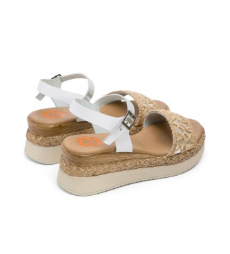 porronet Frisia silver sandals -Wedge height 5,5cm