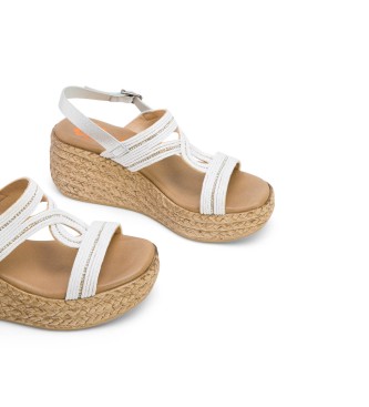 Porronet Sandalen Gala wit -Hoogte sleehak 6cm