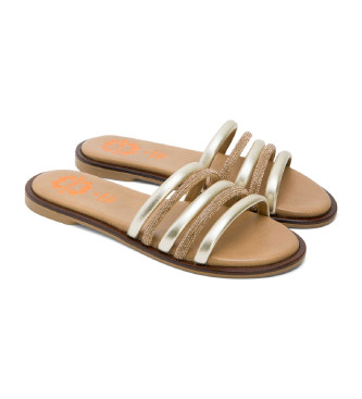 Porronet Silver Cleo leather sandals