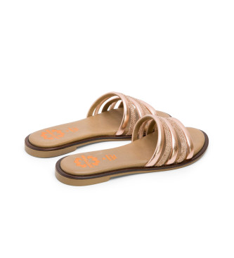 porronet Cleo-sandaler i brons
