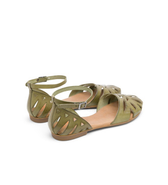 porronet Beth green sandals
