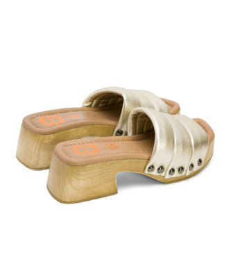Porronet Nahya sandaler i silverfrgat lder