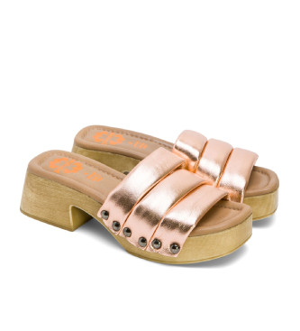 Porronet Nahya pink leather sandals