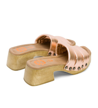 Porronet Nahya roza usnjeni sandali