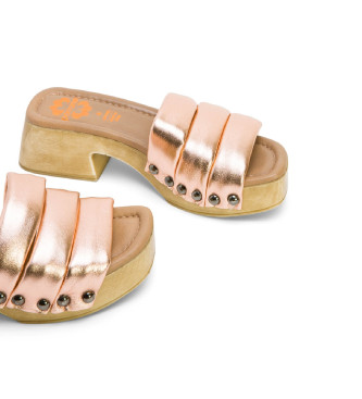 Porronet Nahya pink leather sandals