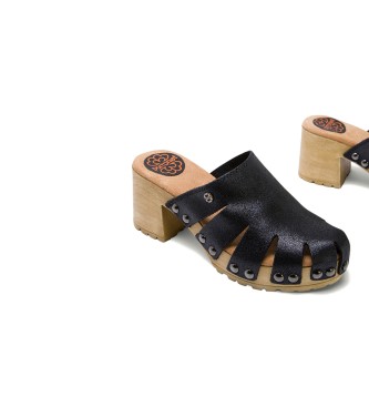 porronet Sandale Medium Heel Black Samira - Hauteur du talon : 7cm