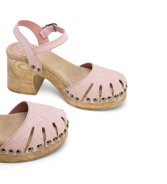 Porronet Margot pink leather sandals
