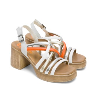 porronet Idra white sandals -Height heel 8cm- -White sandals 