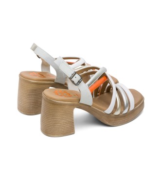 porronet Białe sandały Idra -Wysokość obcasa 8cm- -Białe sandały 