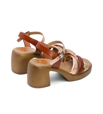 porronet Brune Haley-sandaler -Hjde 7 cm- Hl 