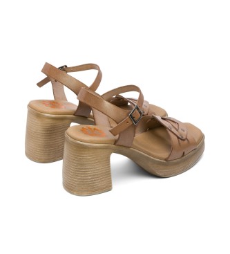 porronet Imena taupe leather sandals -Heel height 8cm- -Heel height 8cm- -Heel height 8cm- -Heel height 8cm- -Heel height 8cm- 