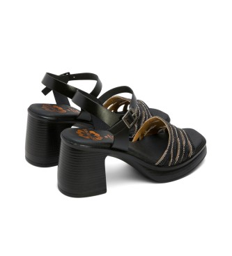 Porronet Ilka sandalen zwart -Hoogte hak 8cm- 