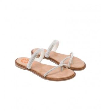 porronet Ariel sølvfarvede læder sandaler - Esdemarca butik fodtøj, mode tilbehør bedste mærker i sko og designersko