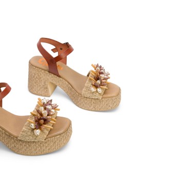 porronet Jillian brune sandaler -Hjde 8 cm- Hl 