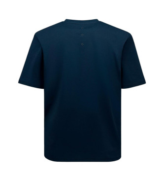 Premiata T-shirt med logo i navy