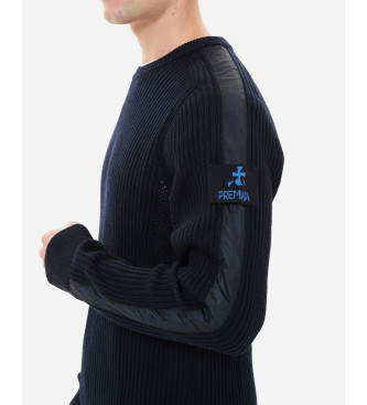 Premiata Maglia a coste blu navy