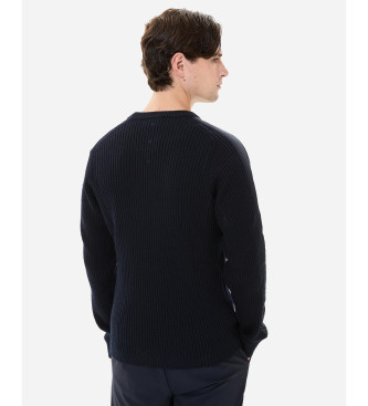 Premiata Maglia a coste blu navy