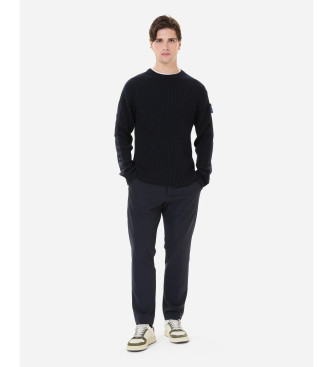 Premiata Maglia a coste blu navy