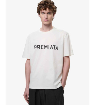 Premiata Maglietta bianca stampata