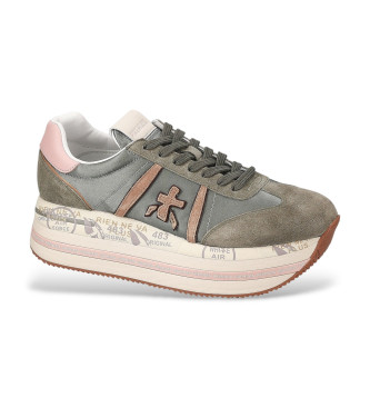 Premiata Usnjene superge Beth green