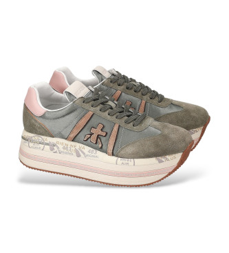 Premiata Usnjene superge Beth green