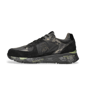 Premiata Mase leren sneakers zwart