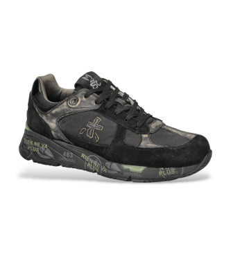 Premiata Mase leren sneakers zwart