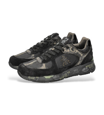Premiata Mase leren sneakers zwart
