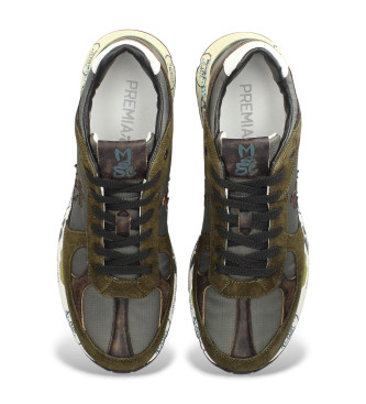 Premiata Sneakers in pelle verde Mase