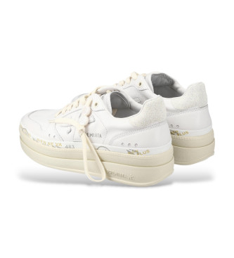 Premiata Micol usnjene superge bele barve