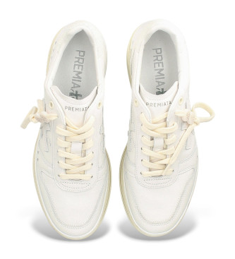 Premiata Micol usnjene superge bele barve