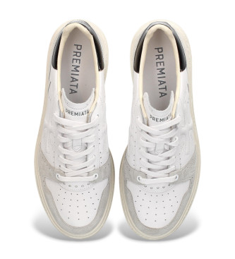 Premiata Quinn Leder Turnschuhe wei