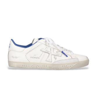 Premiata Steven Leren Sneakers Wit