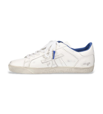 Premiata Steven Leren Sneakers Wit