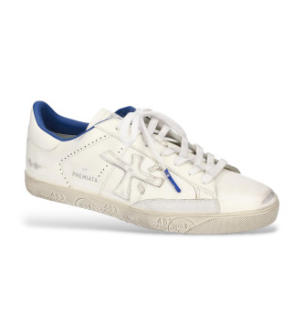 Premiata Steven Leren Sneakers Wit