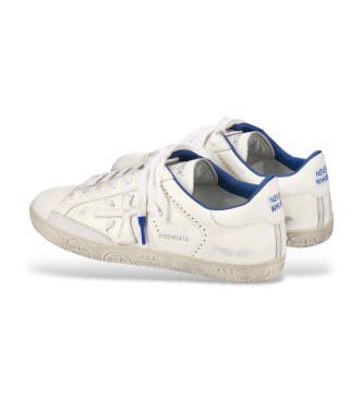 Premiata Steven Leren Sneakers Wit