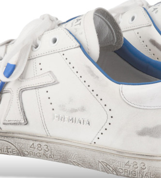 Premiata Steven Leren Sneakers Wit
