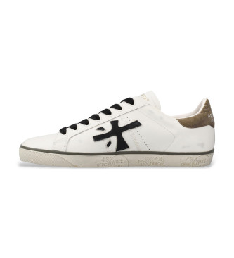 Premiata Steven Usnjene superge bele barve