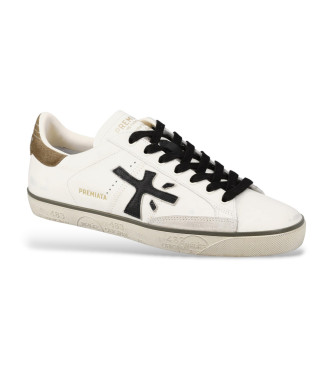 Premiata Steven Usnjene superge bele barve