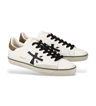 Premiata Steven Usnjene superge bele barve