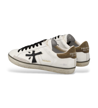 Premiata Steven Usnjene superge bele barve