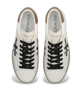 Premiata Steven Usnjene superge bele barve
