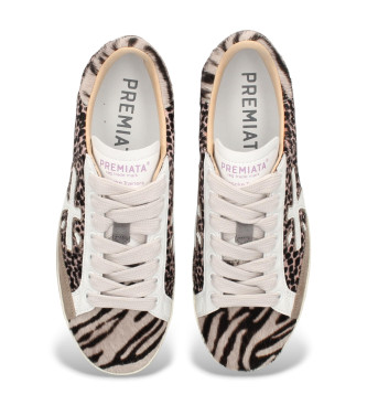 Premiata Stevend Bruin Leren Sneakers