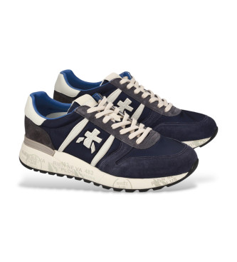 Premiata Leren sneakers Lander zwart