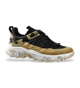 Premiata Cross 2.0 lderskor svart, brun