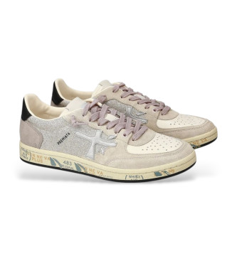 Premiata Bskclad Usnjene športne copate beige