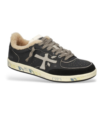 Premiata Sneakers in pelle nera Bskclad