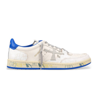 Premiata Chaussures en cuir Bskt Clay Var 6779 blanc, bleu