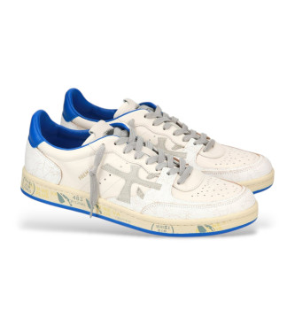 Premiata Lderskor Bskt Clay Var 6779 vit, bl